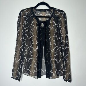 Vintage Elie Tahari Long sleeve silk blouse